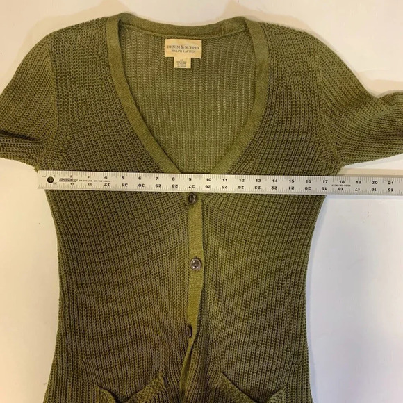 Denim & Supply Ralph Lauren Olive Cardigan - Picture 8 of 10